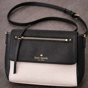 Kate Spade Black and Cream Crossbody Bag